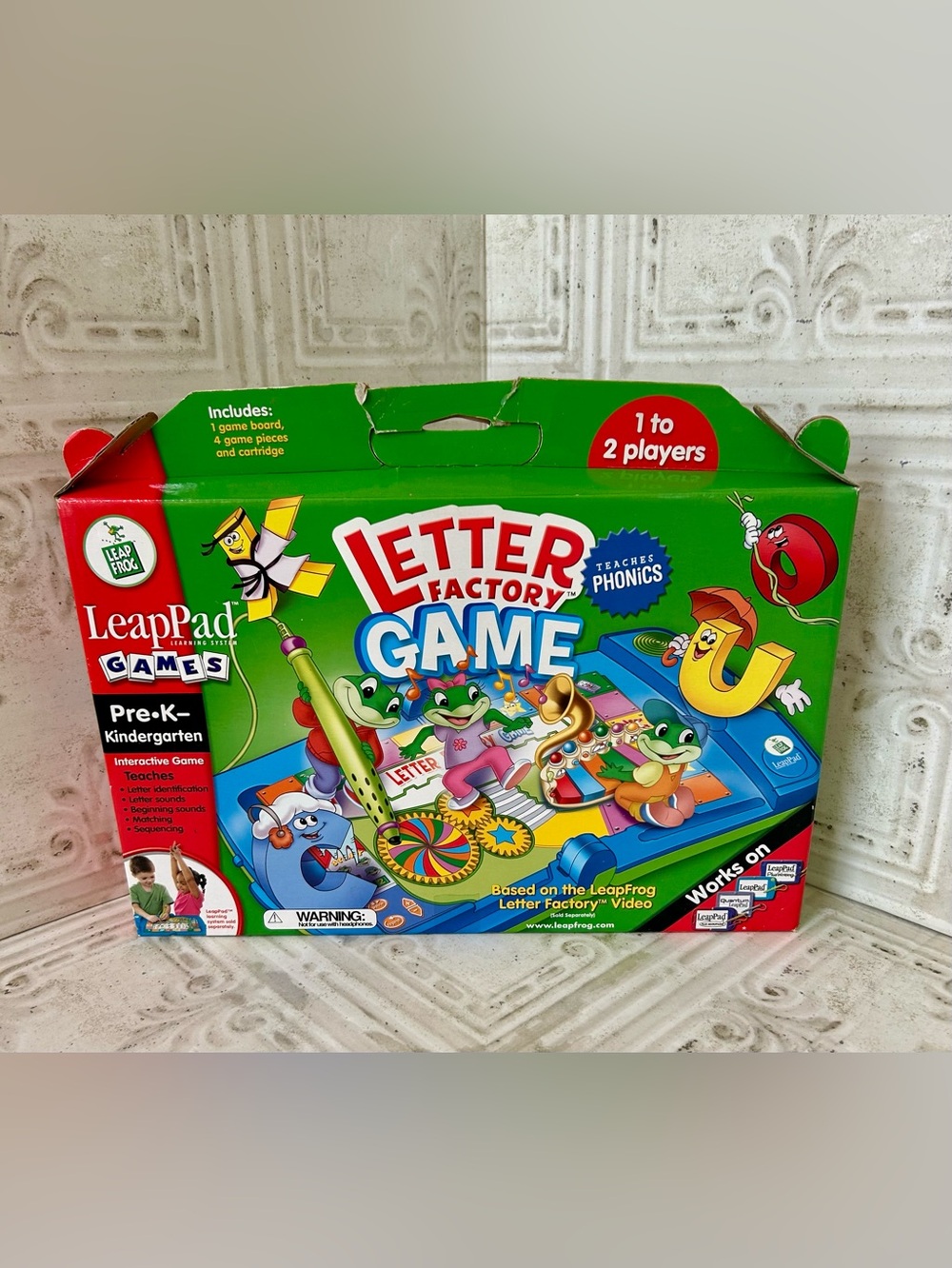 NEW LEAPPAD Leapfrog Letter Factory Interactive Game Pre K Kindergarten Phonics